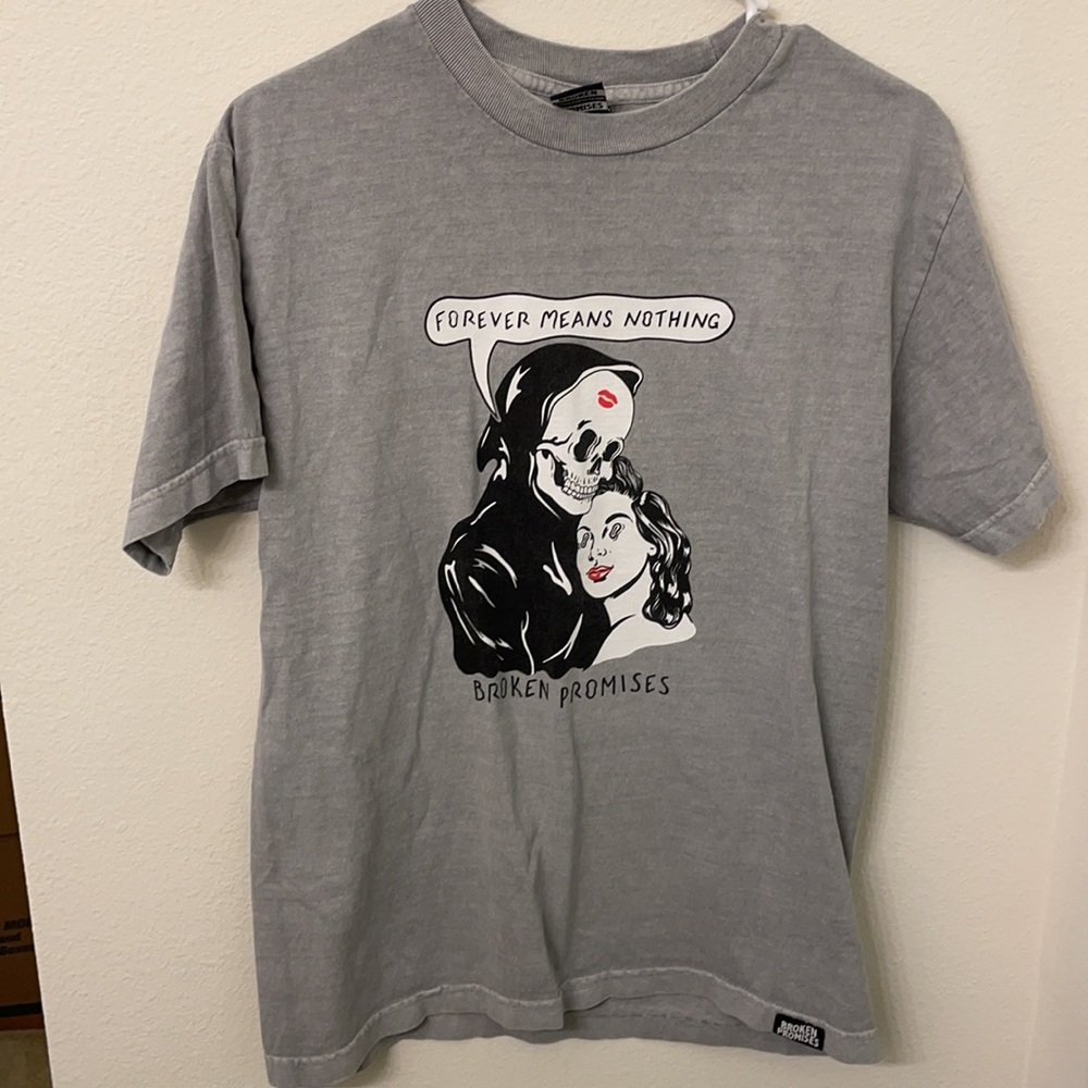 Broken Promises skull tee shirt